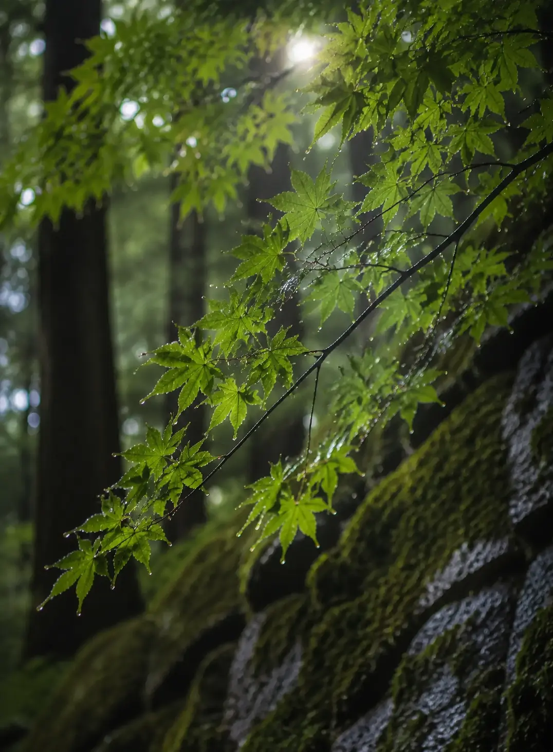 瑞々しい緑に包まれた箱根の森