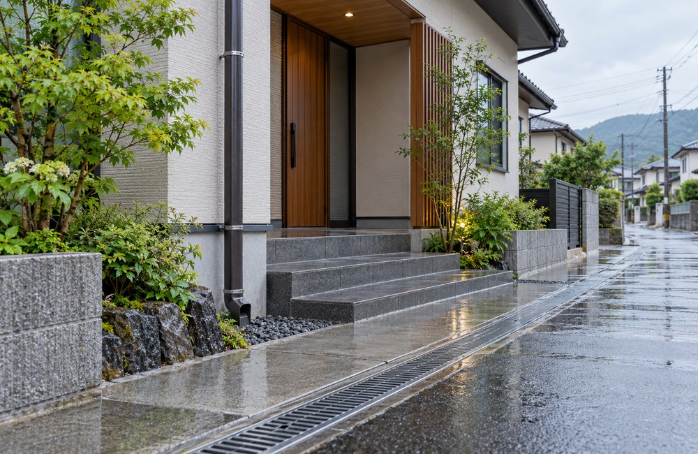雨の日の住まいと水災への備えのイメージ