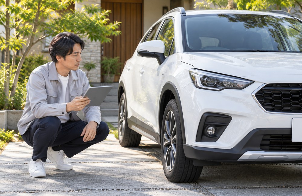 自動車保険を確認するドライバーのイメージ