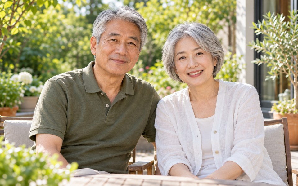 60代ご夫婦の写真