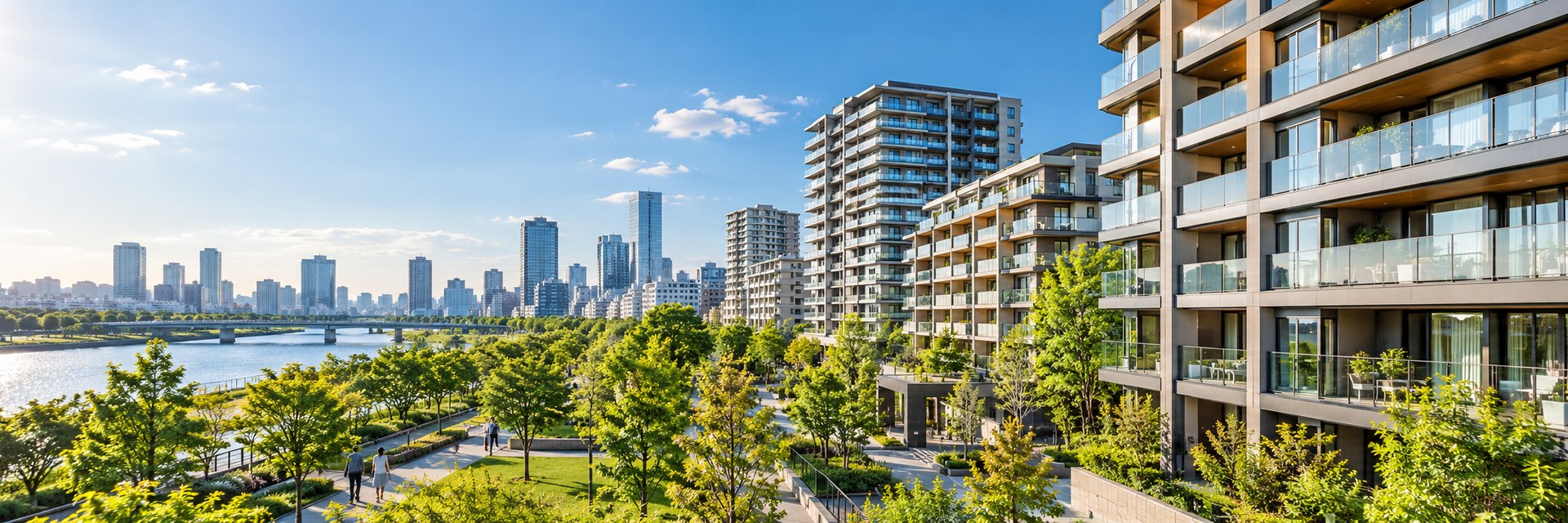 都心のマンション外観