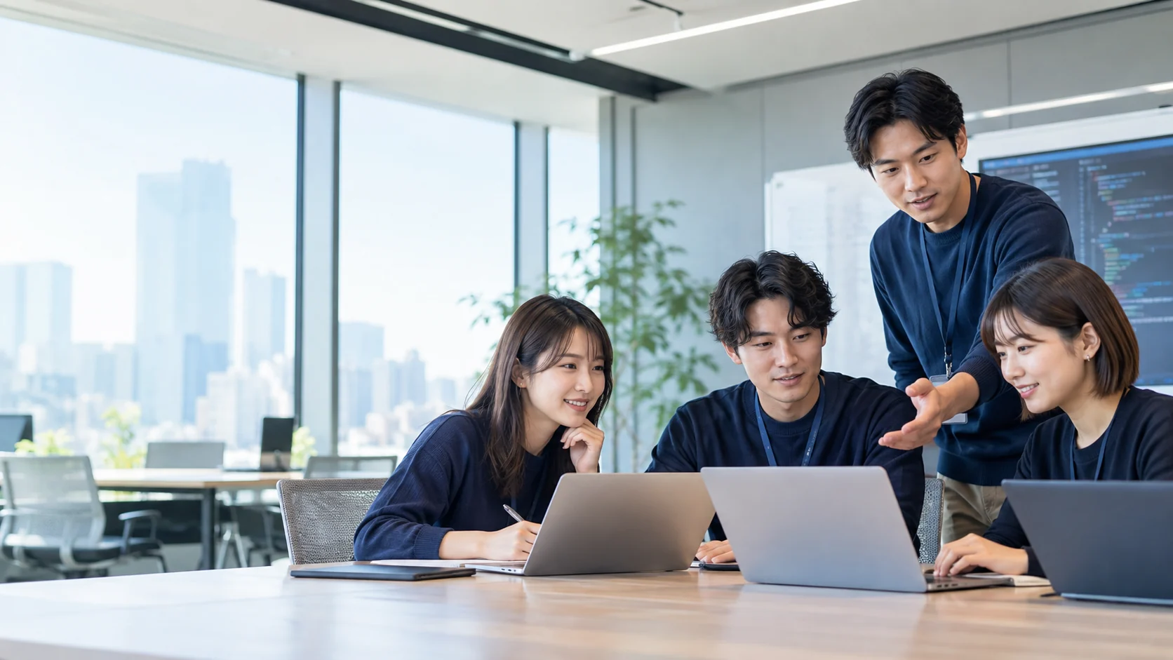 技術研修で学ぶ社員