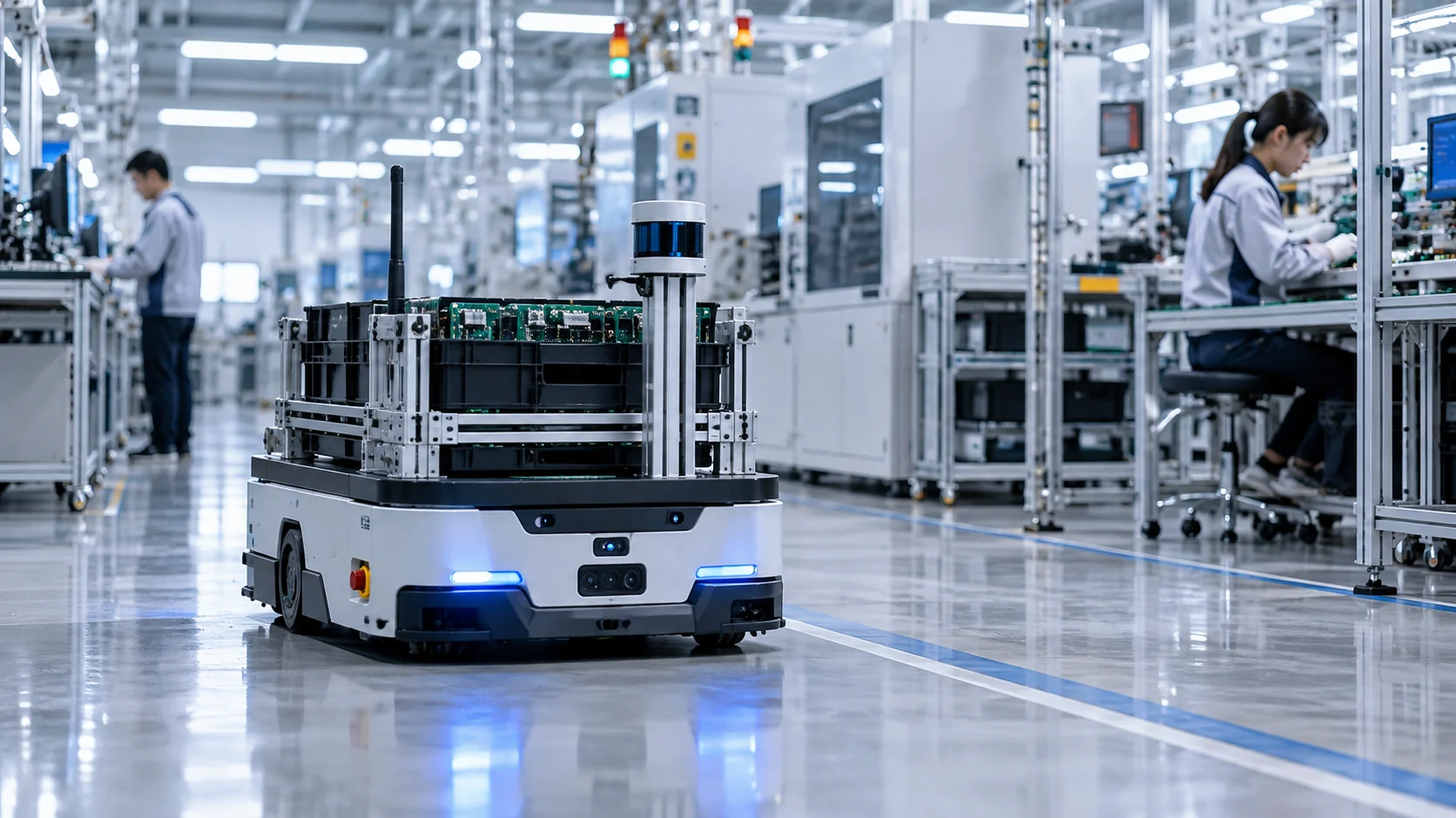 無線通信を活用する産業用ロボット