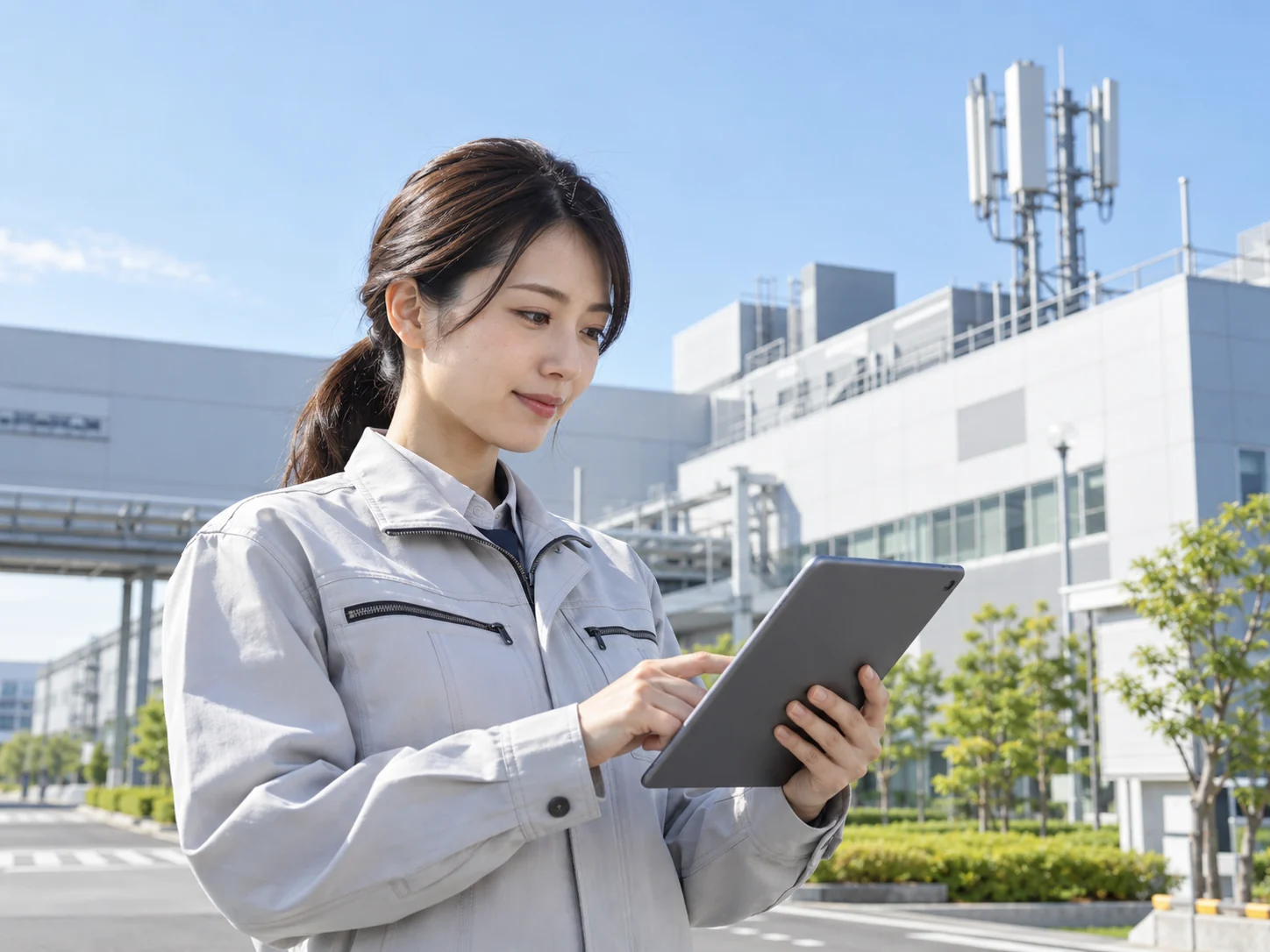 モバイル回線を活用する現場担当者