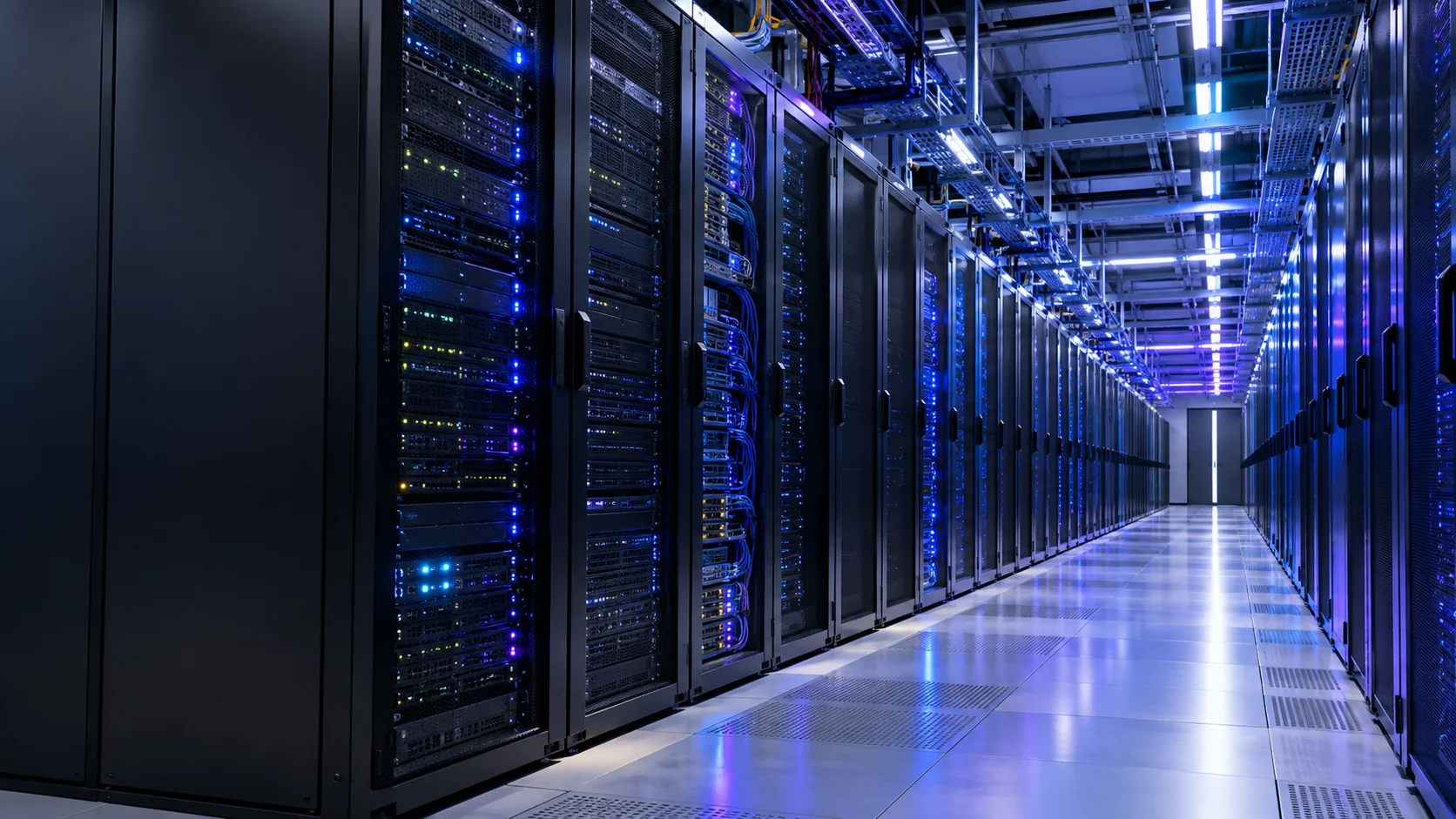 通信を支えるデータセンターのサーバー設備