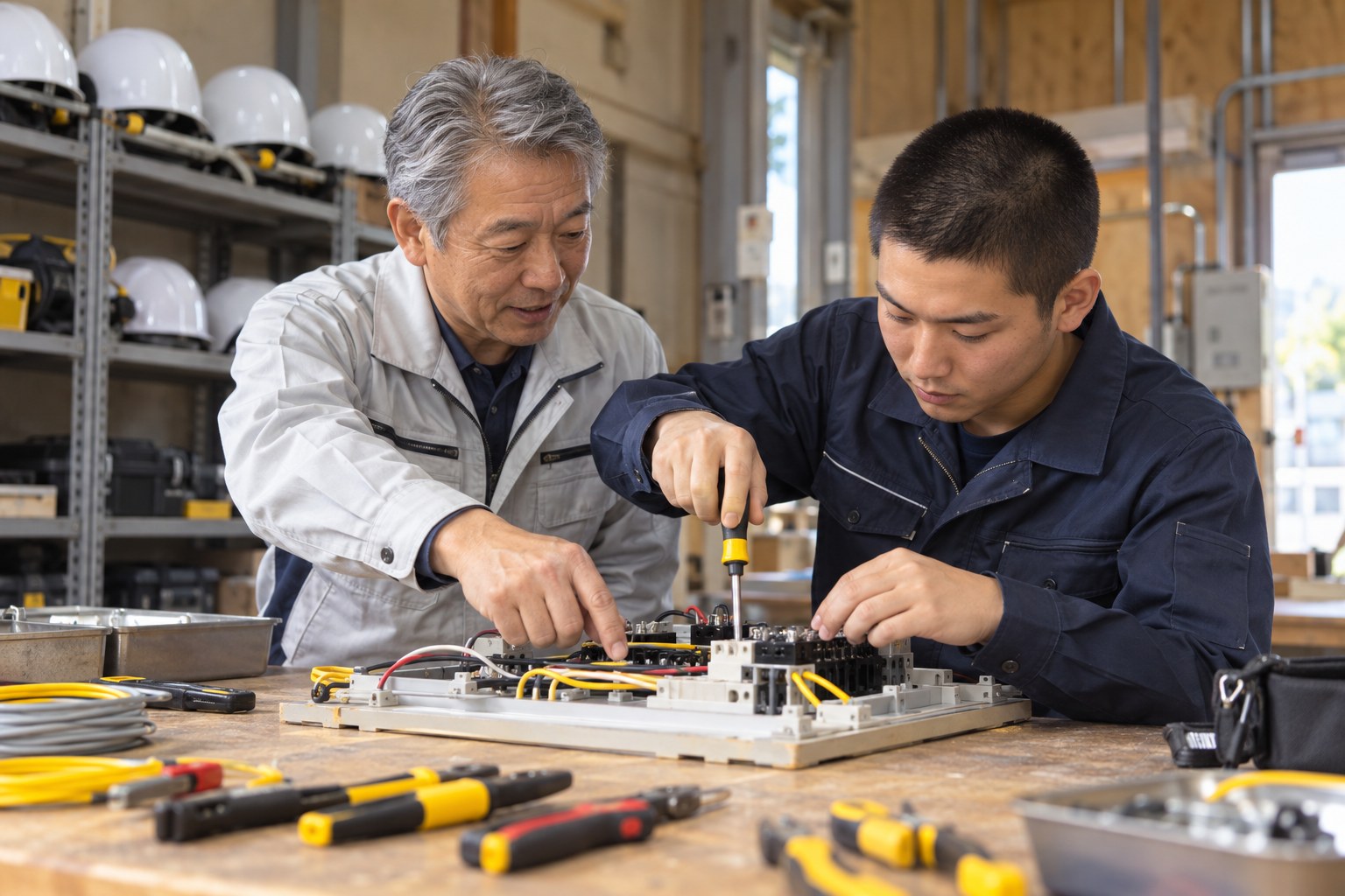 現場作業の様子