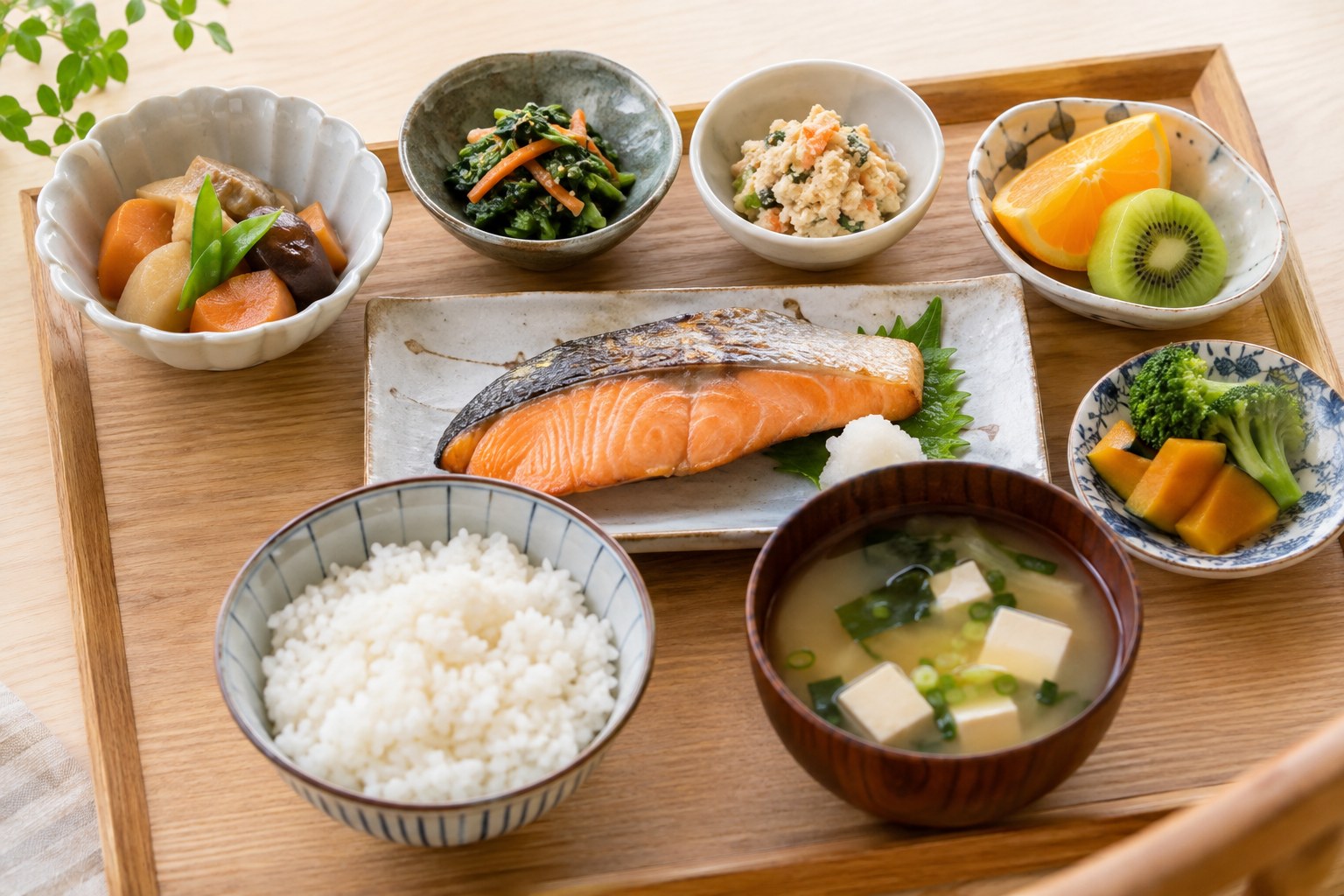 栄養バランスのよい和食の献立