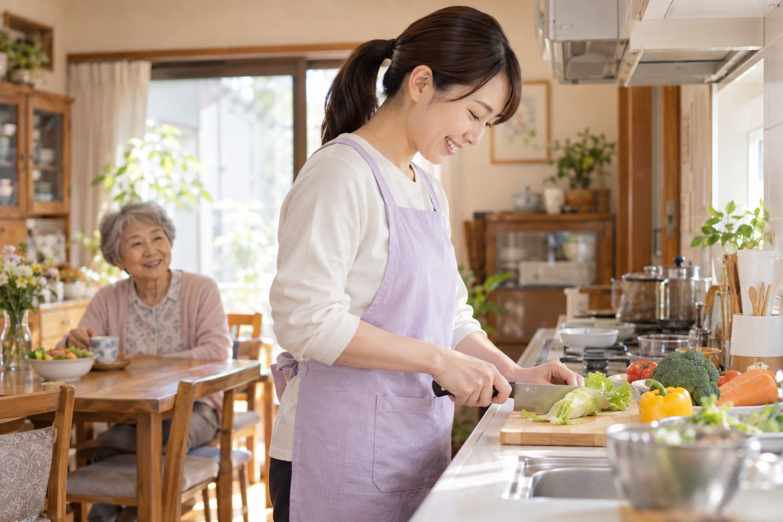 訪問介護の様子